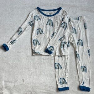 Kyte Blue Rainbow Print Kids Pajamas